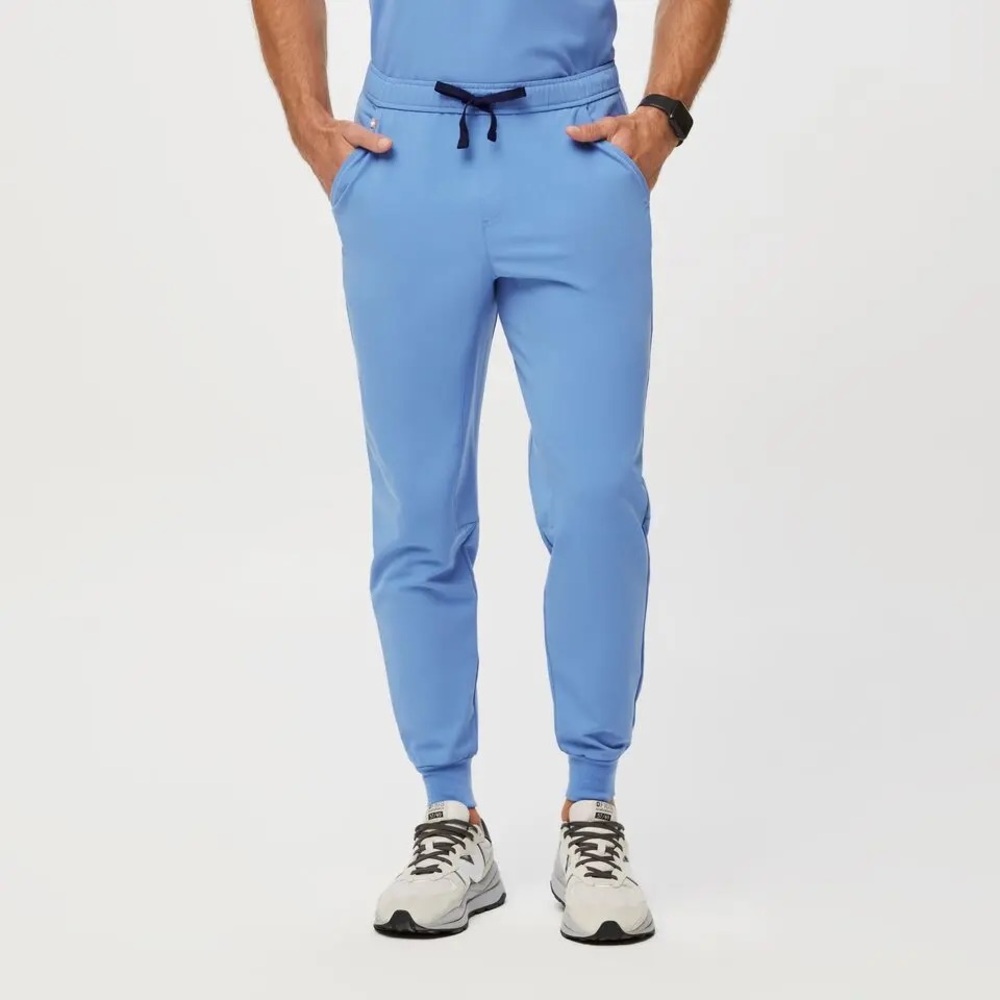 Figs Men’s Technical Collection Ceil Blue Tansen Joggers Scrub Pants Size XL